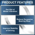 thumbnail image 4 of Unique Bargains Car Wheel Hub Centric Rings Wheels Center Shaft Shock Absorbing Hubrings Aluminum Alloy Silver Tone Durable OD 66.6mm to ID 59.1mm, 4 of 7