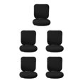 thumbnail image 2 of Guardoinrt Soft and Breathable Swivel Chair Cover Seating Experience Black Backrest + Cushion Cover 5Set, 2 of 6