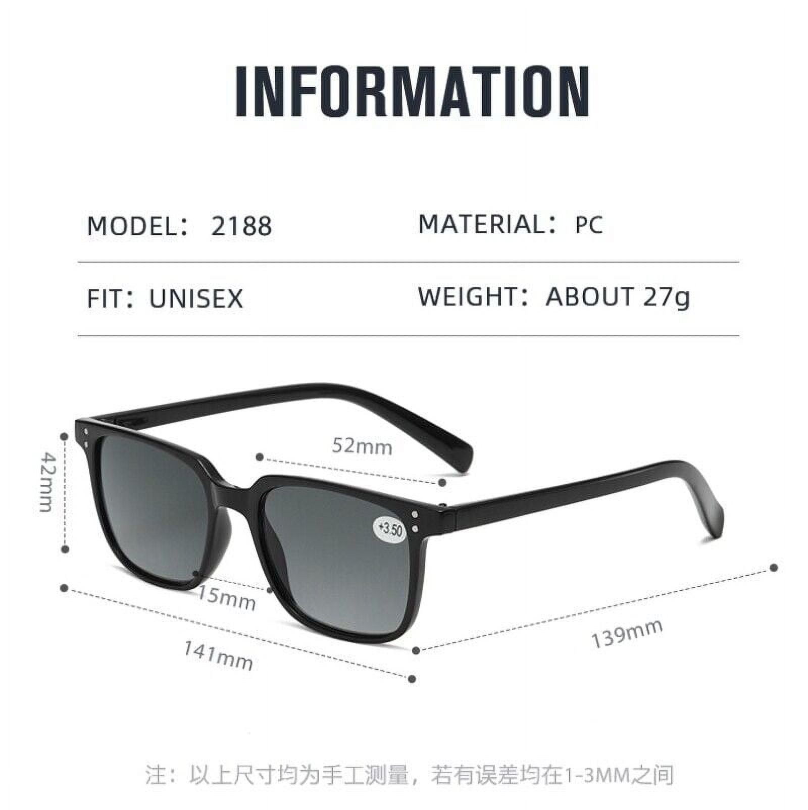 6 Pairs Mens Womens Unisex Reading Sunglasses Magnified Full Tinted Lens Sun Readers +2.50