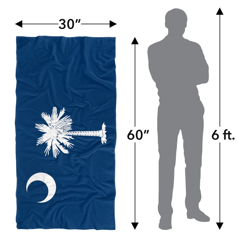 South Carolina Flag Officially Licensed Beach Towel 30' X 60'