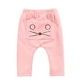 thumbnail image 2 of uublik Pants for Girls Fleece Lined Cute Printed Elastic Waist Keep Warm Leggings Jogger Trousers, 2 of 5
