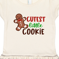 thumbnail image 3 of Inktastic Cutest Little Cookie Cute Christmas Gingerbread Man Gift Toddler Girl Dress, 3 of 4