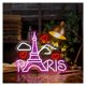 thumbnail image 2 of Letrero De Neón De La Torre Eiffel Paris Luz LED Con Diseño Tallado Para Fiestas, Salas De Estar, Oficinas, Cafeterías, Hoteles, Decoración 39cmx32cm, 2 of 7