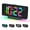 Black, variant on 10-Color Night Light Alarm Clock, Large Display Digital Clock with USB Port & Dimmer for Bedroom Living Room, Black