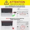 thumbnail image 2 of Case for MacBook Air 13 Inch A2337 (M1) / A2179 / A1932 (2021 2020 2019 2018 Release) - Snap On Hard Shell Case, 2 of 5