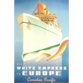 thumbnail image 2 of Art.com White Empress Ocean Liner Stretched Canvas Print Wall Art, 12" x 18", 2 of 4