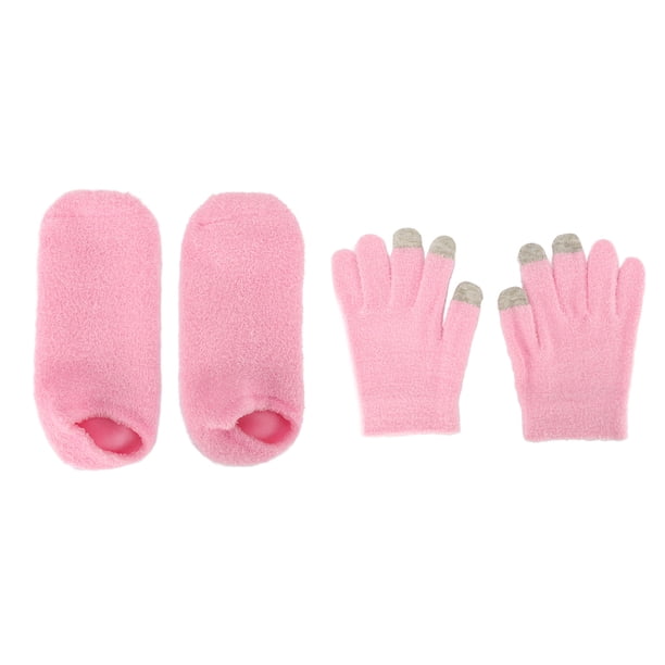 Guantes de gel calcetines guantes de spa de reparación rosa calcetines portátiles seguros suaves para salón de belleza ANGGREK Otros
