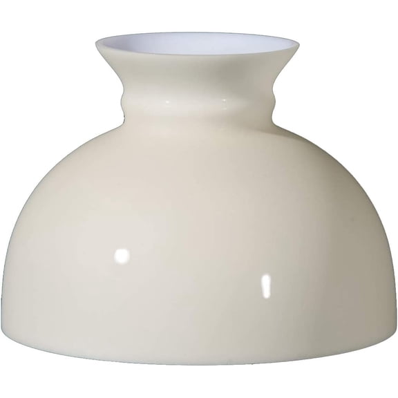 B&P Lamp 10" Opal Glass Student Shade, Cream Tint