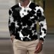 thumbnail image 2 of Camiseta de manga larga con cuello vuelto para hombre a la moda, blusa con estampado de otoño, camiseta informal Pompotops  oipoqjl50276, 2 of 5