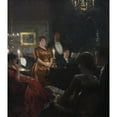 thumbnail image 2 of Peder Severin Krøyer 15x17 Black Ornate Wood Framed Double Matted Museum Art Print Titled - A Duet (1887), 2 of 5