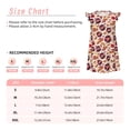 thumbnail image 3 of Fotbe rock music Skull record Vestido de Dormir para Niñas de 3 a 10 Años, Mangas Cortas, Estilo Princesa, Pijama Camisón con Mangas Voladas-X-Large, 3 of 6
