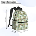 thumbnail image 4 of Vsdgher Rabbit And Carrot Print Unisex Large Capacity Bookbag Schoolbag Casual Daypack for High School/College/Teens/Travel/Work, 4 of 8