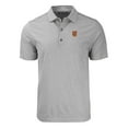 thumbnail image 2 of Men's Cutter & Buck  Heather Gray Tuskegee Golden Tigers Forge Eco Heathered Stripe Stretch Recycled Polo, 2 of 3