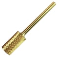 thumbnail image 4 of Beauticom 3/32" Flat Top Large Barrel Gold Carbide Nail Drill Bit - Coarse Grit, 4 of 4