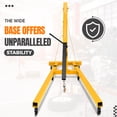 thumbnail image 5 of Jotoa Folding Engine, Crane Hoist Lifter, Heavy Duty Steel with 6 Iron Caster Wheels, Yellow 2 Ton(4000lbs), 5 of 7