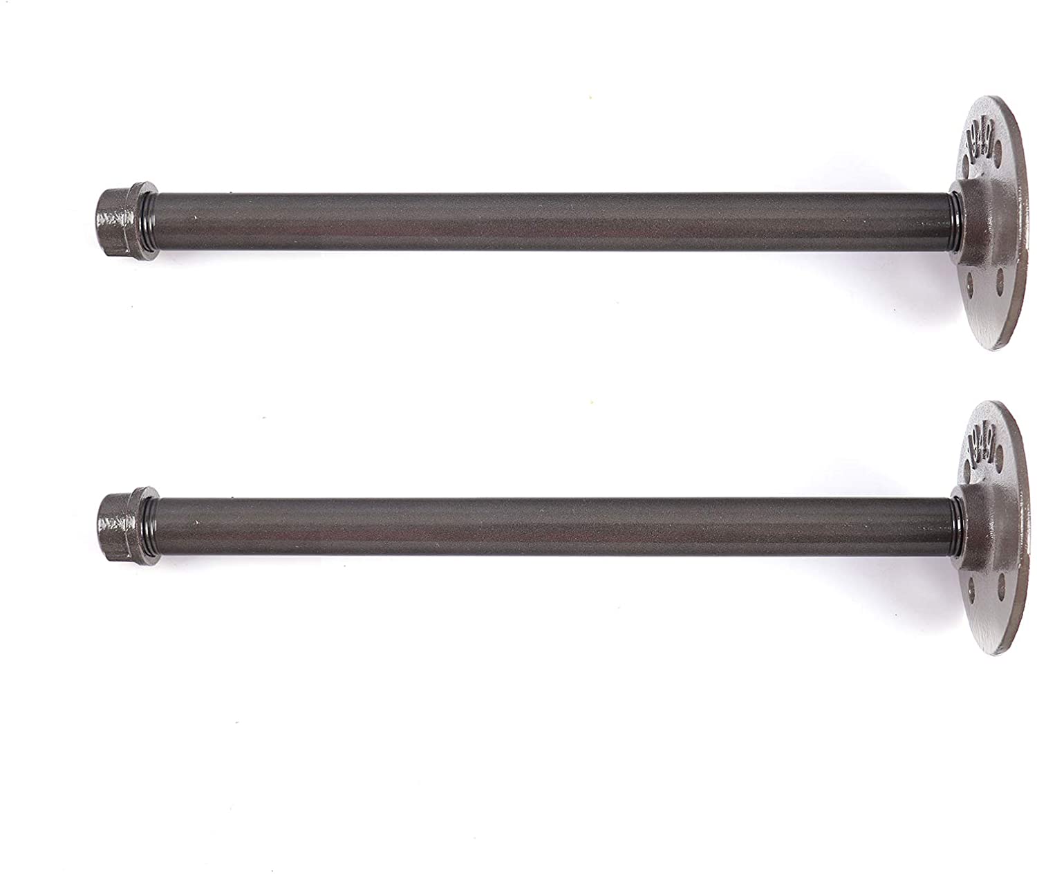 ATT Rustic Floating Shelf Brackets Industrial Iron Pipe Shelf Brackets