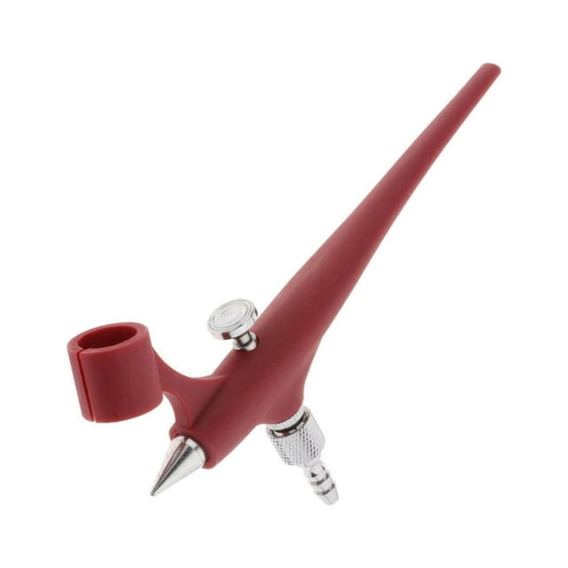 justharion Brosse à Air Portable Mini Pulvérisateur Kits de Peinture pour Art Ongle Modèle Rouge