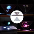 thumbnail image 2 of Seitruly Soporte video del proyector de la exhibición de la pirámide del holograma 3D para el teléfono móvil con el paño Electrónica, 2 of 6