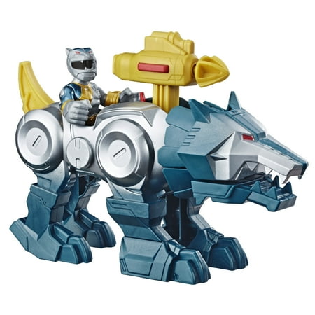 Ranger Power Pack - Playskool Heroes Power Rangers Silver Ranger and Wolf Zord 2-pack