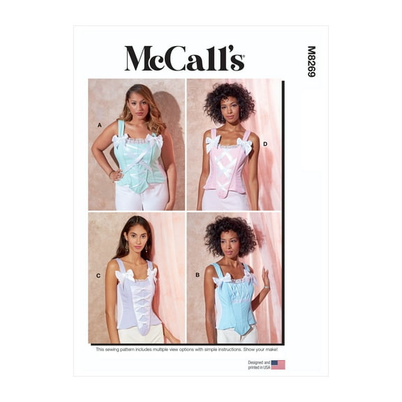 McCall's Sewing Pattern M8269 - Misses' Corsets, Size: A5 (6-8-10-12-14)