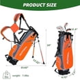 thumbnail image 3 of XDriveMax 5 Pieces Kids Golf Club Set, Junior Golf Club Set Ages 5-8 Includes Stand Bag, 5# Hybrid, 6/7#, 9/P# Irons and Putter Right Hand for Boys Girls, 3 of 6