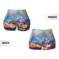 thumbnail image 4 of KLL Spring Flower Seasonal Pattern Workout Shorts for Women Scrunch Short Gym Yoga Running Sport Active Exercise Fitness Shorts, 4 of 8