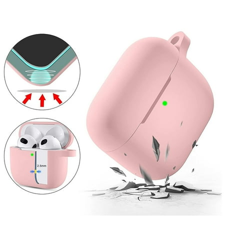 SaharaCase - Silicone Case for Apple AirPods 3 (3rd Generation 2021) - Pink