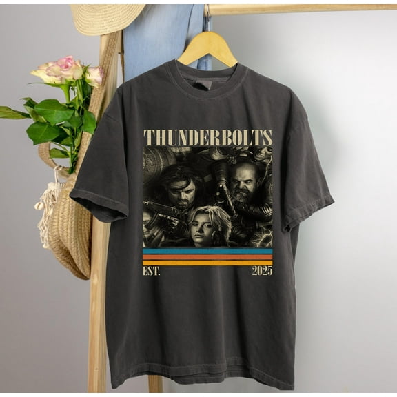 Retro Thunderbolts TShirt, MarVvel Movie Shirt, YelLena Belova, BucKky Barnes, WinTter Soldier Tee