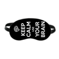 thumbnail image 1 of Citar a mantener la calma, usa tu cerebro negro Máscara de sueño, 1 of 4