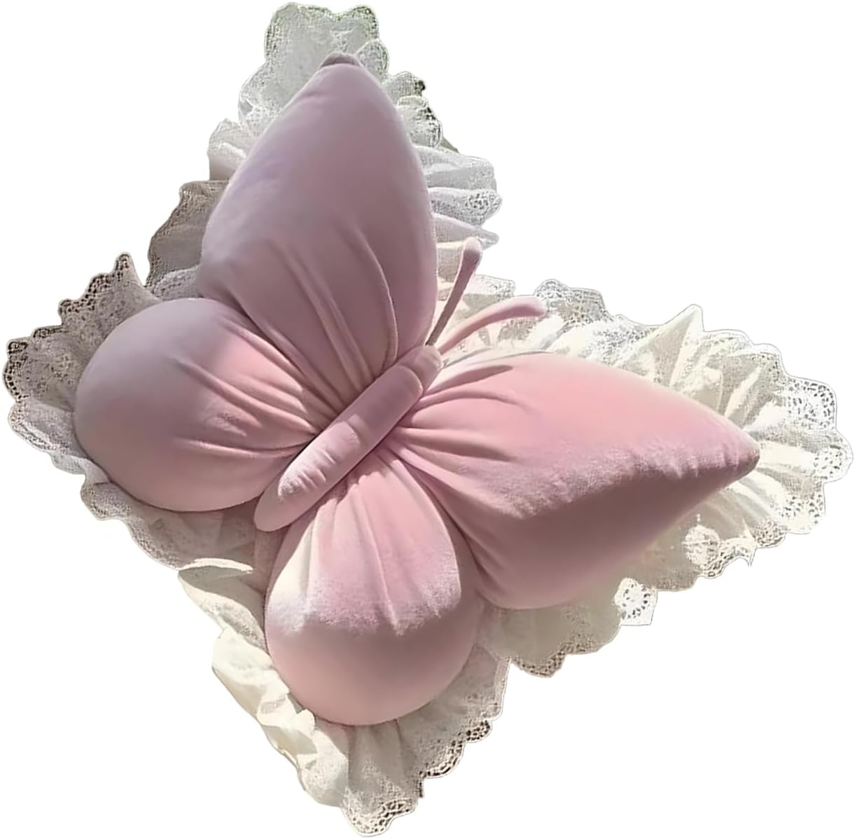 Butterfly Pillow - Butterfly Shaped Throw Pillow, Butterflies Stuffed Seat Cushion | Butterflies Throw Pillows for Baby Birthday Christmas Stocking Stuffers Sofa Bed Couch Desk Girls Kids Adults