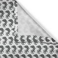 thumbnail image 3 of Ambesonne Bird Kitchen Curtains, Russian Folk Squared Rooster, 55"x39", Charcoal Grey and White, 3 of 3
