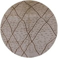 thumbnail image 1 of Ahgly Company Machine Washable Indoor Round Industrial Modern Dark Almond Brown Area Rugs, 8' Round, 1 of 7