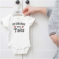 thumbnail image 5 of Siblings Have Tails Animals Pets Romper Boys or Girls Infant Baby Brisco Brands NB, 5 of 6