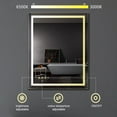 thumbnail image 5 of Taimei Frameless LED Light Mirror 30" W x 36" H x 1.5 D(MD04-3036SF1) Beveled edges, Touch Screen power on/off, Defogger, elegant design by FOCA US, 5 of 8