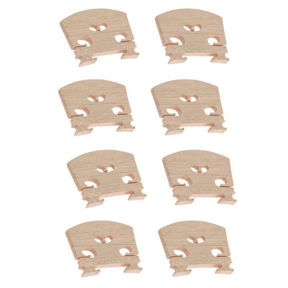 Violin Parts Violin-Bridge-4/4 Maple Bridge Violin Parts, 8 Piece,8 * Violin Qin code,Wood color