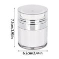 thumbnail image 5 of Airless Pump Jar Container for Cream, Pump Moisturizer Container, Empty Cream Subpackage Jar Vacuum Bottle Dispenser for Skincare Makeup Lotion, 5 of 6