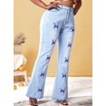 thumbnail image 1 of Jeans Talla Extra Estampado Mariposa Rosegal  Vaqueros de talla grande, 1 of 5