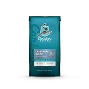 Caribou Coffee Lakeshore Blend Ground Coffee, Premium Medium Roast, 100% Arabica, 12 oz