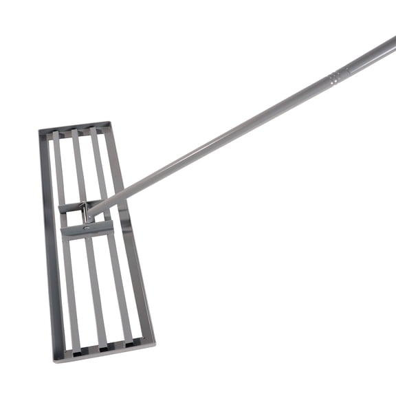 Garden backyard farmland golf course compost sand leveling with 79.5 long handle heavy duty tool lawn leveling rake,