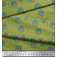 thumbnail image 3 of Soimoi Poly Georgette Fabric Notes & Guitar Musical Instrument Printed Fabric 1 Yard 52 Inch Wide, 3 of 5