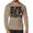 Khaki, variant on Gymish One More Rep Lightweight Long Sleeve Hooded T-Shirt for Men – Athletic Workout Hoodie, Khaki, Small