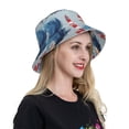 thumbnail image 6 of KLL Beacon In The Huge Waves Of The Surf Bucket Hat for Women Men Packable Travel Beach Sun Hat Outdoor Rave Accessories Reflective Fisherman Cap, 6 of 7