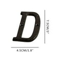 thumbnail image 2 of CUITING 3 Inch House Letter  Address Letter for Outdoor Signs  Cast Iron Metal Number  Vintage Solid Metal Mailbox Letter Number  Black Home Letter Y, 2 of 7