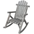 thumbnail image 4 of Wooden Oversized Porch Rocker Chair With Wide Seat and Tall Backrest,High Back Smooth Rocking Chairs for Outdoor & Indoor, 4 of 15