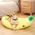 thumbnail image 4 of Pet Dog Cat Cushion Bed Boat Shape Detachable Washable Winter Plush Nest Mat, 4 of 8