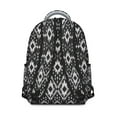 thumbnail image 3 of Boho Chic Work Backpack - Retro Tribal Print Bookbag with 17" Laptop Sleeve | Large Capacity Campus Backpack for Students, Commuting & Daily Use, 3 of 6