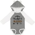 thumbnail image 3 of Inktastic Thanksgiving Greeting Thankful Blessed Girls Long Sleeve Baby Bodysuit, 3 of 5