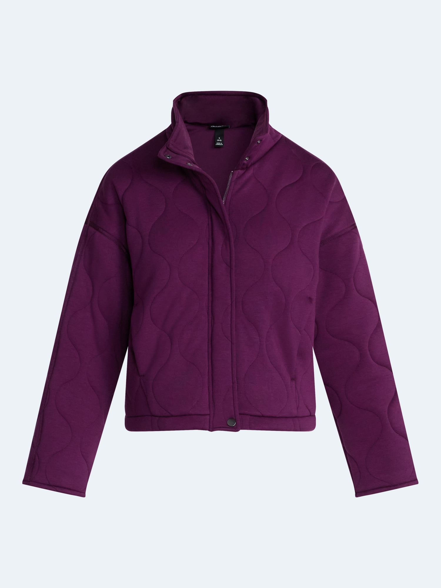 Scoop Women's and Women's Plus Scubaknit Quilted Jacket, Sizes XS-4X