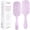 Pink, variant on Detangler Brush by - Detangling brush w/Ultra-Soft Bristles - Glide Through Tangles with Ease - For Curly, Fine, Black Natural, Women, Men, Kids - Dry and Wet Hair