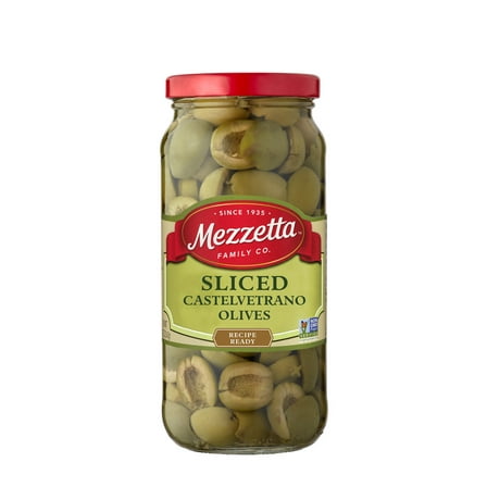 Mezzetta Sliced Castelvetrano Olives, 16 fl oz Jar